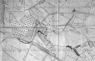 009b 1746 Estate Map (part) ©Glos Archives