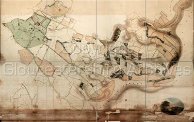 011b Lower half of Charlton Park's 1843 Estate Map ©Glos Archives