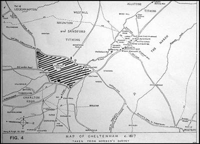 006 Norden's Survey of Cheltenham 1617 ©  B Pringle