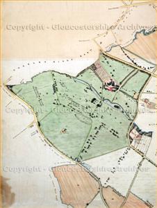 011d Charlton Park Estate Map 1843 (Old Park) © Glos Archives