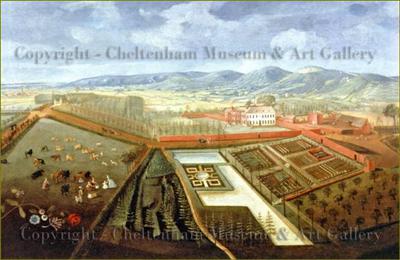 039 Thomas Robins' painting of Charlton Park c1740 © Cheltenham Museum & Art Gallery